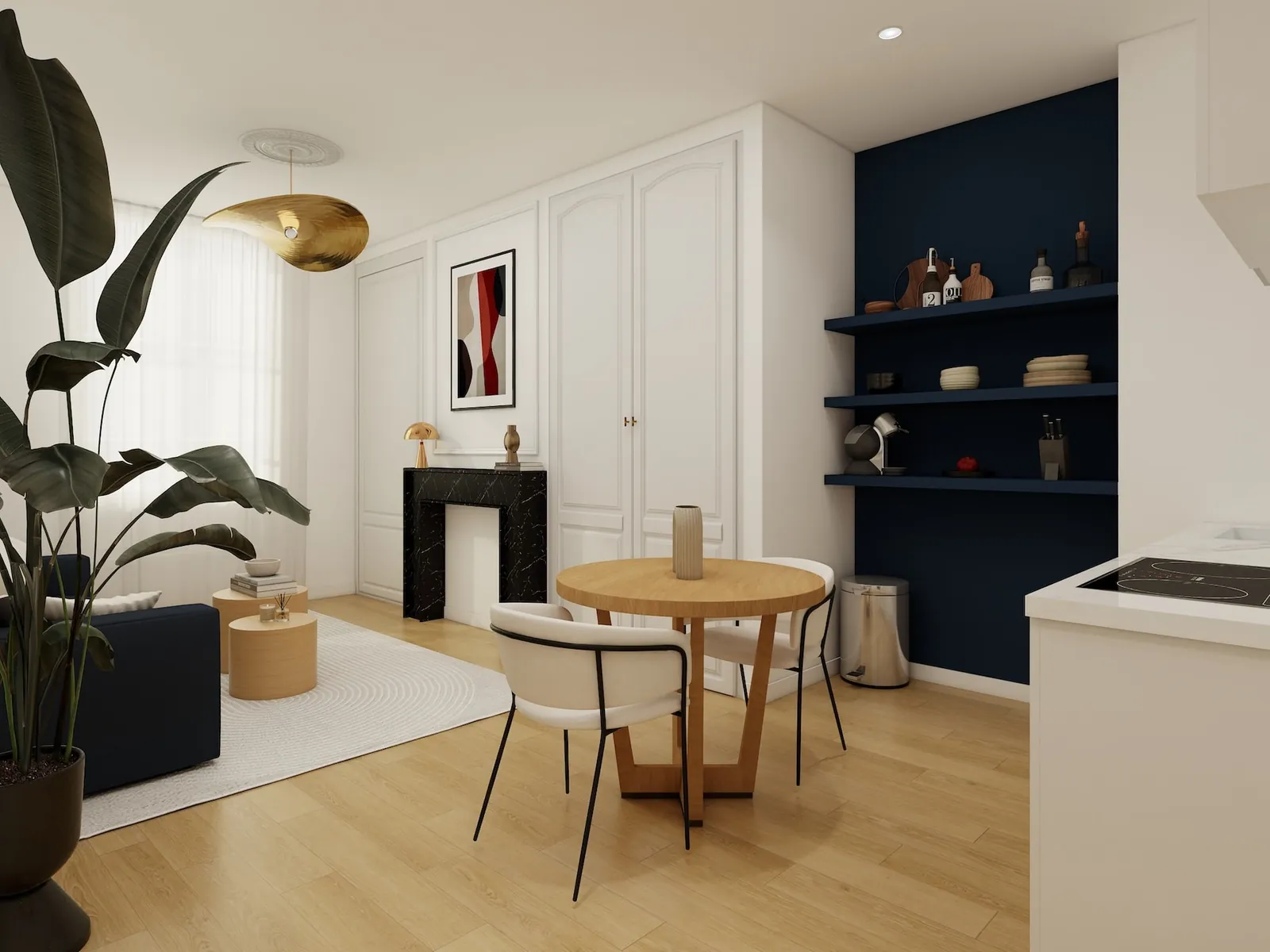 Rendu 3D, projet résidentiel : Le Bleu nuit