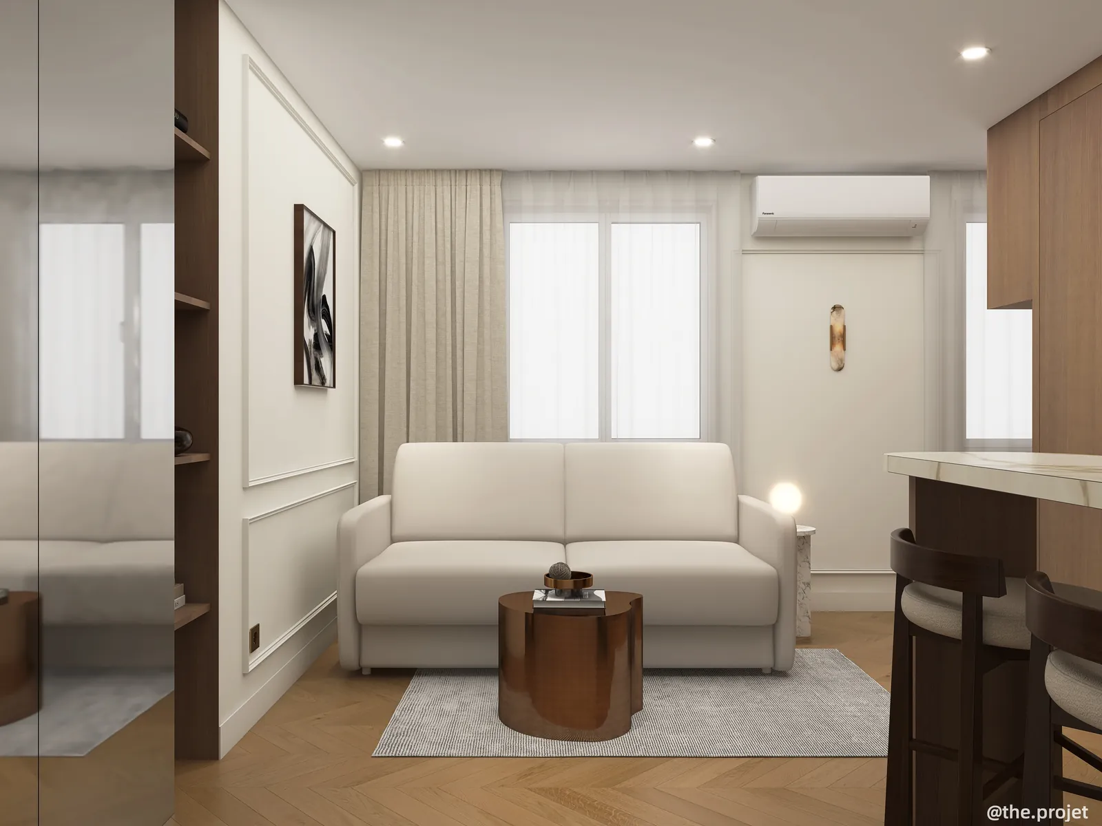 Rendu 3D, projet résidentiel : L’Île Saint-Louis