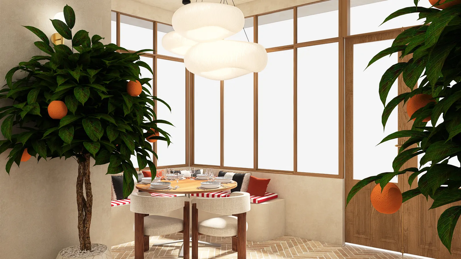 Rendu 3D, restaurant : Le Numéro 10